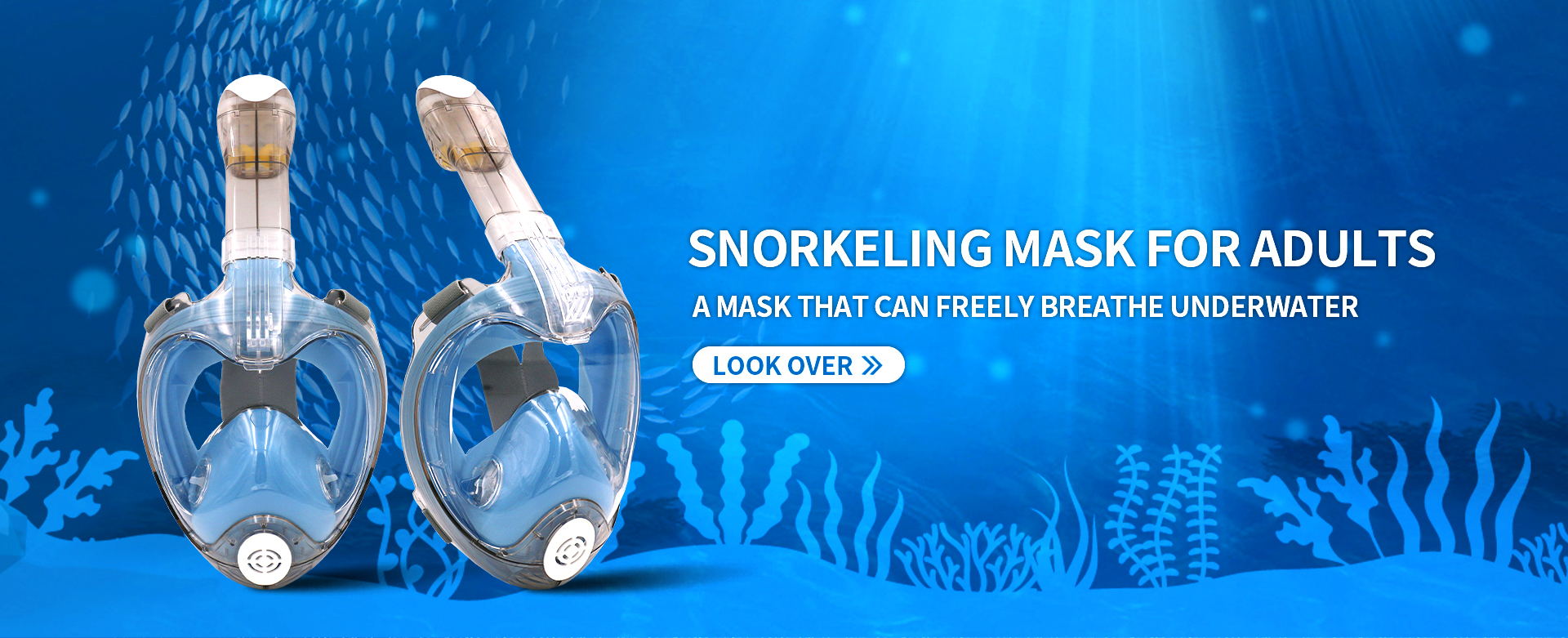 Full Face Snorkel Mask, Snorkel Mask, Snorkel Set, Snorkeling