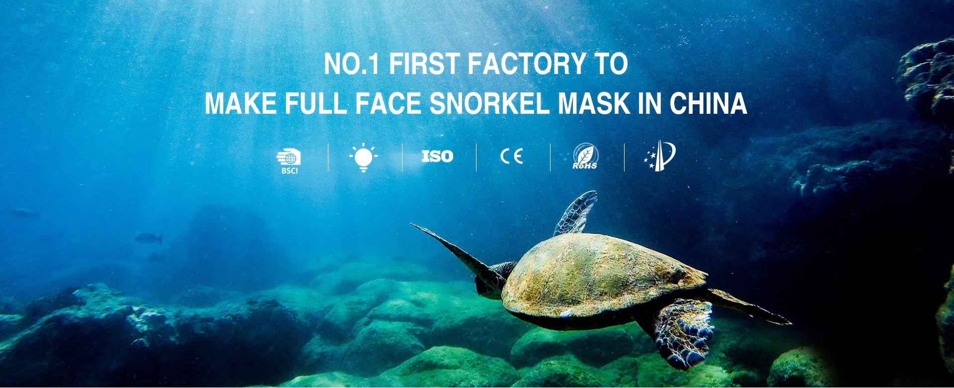 NO. 1 First Factory to make Full Face Snorkel Mask in China