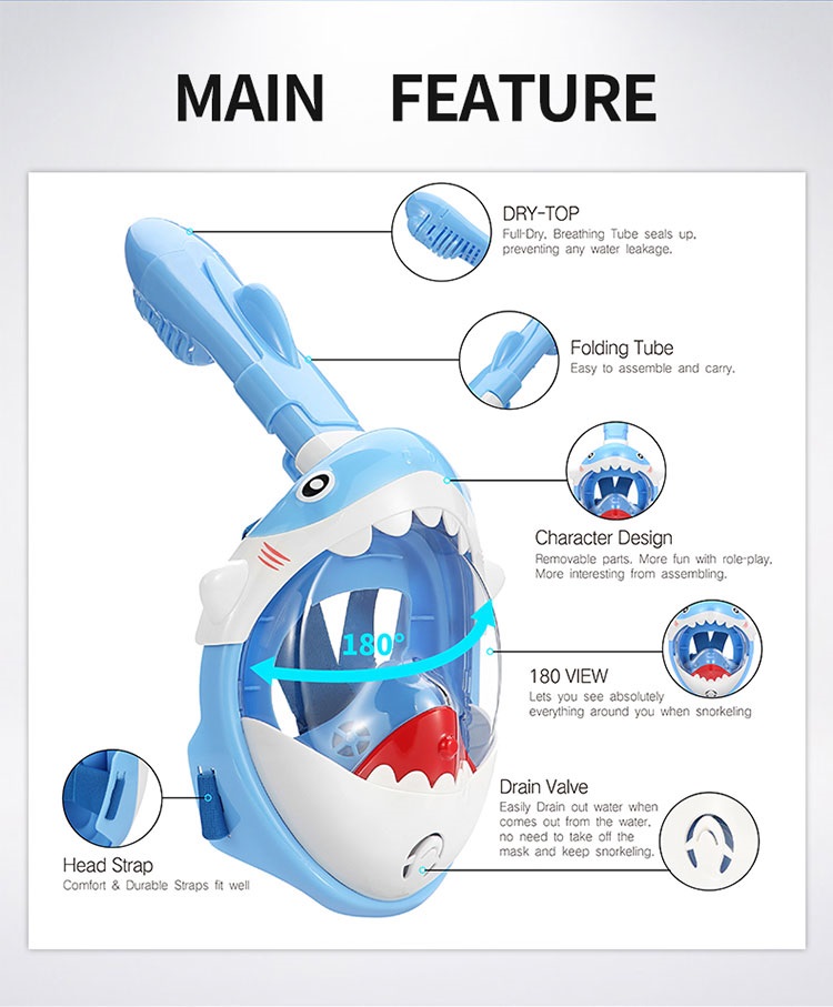 Full Face Snorkel Mask KF-3