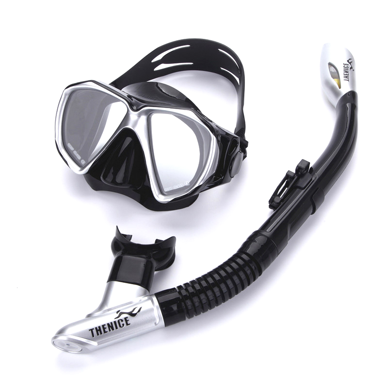 Mask and Snorkel Set Black Color
